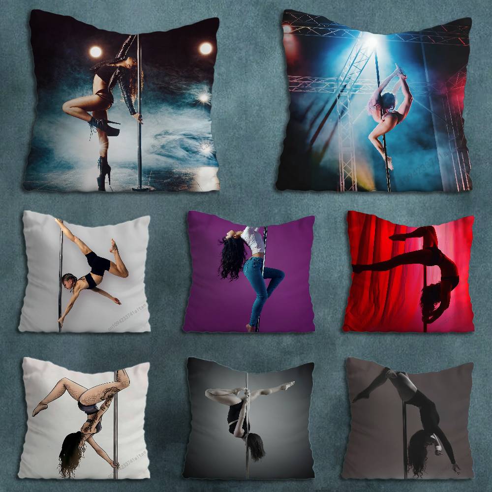 Dance Art Pole Dancer Pillow Case For 30x30cm45x45cm55x55cm For Home Bedroom Decoration And Protector