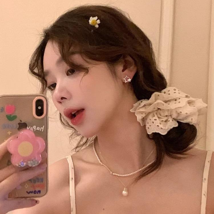 Náušnice klipsy Xiaohongshu Shiny Star se zirkony: Dámské luxusní šperky bez piercingu