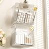 Bathroom Mirror Cabinet Storage Box Cosmetic Cotton Wall-Mounted Transparent Cotton Swab Box Lipstick Rack