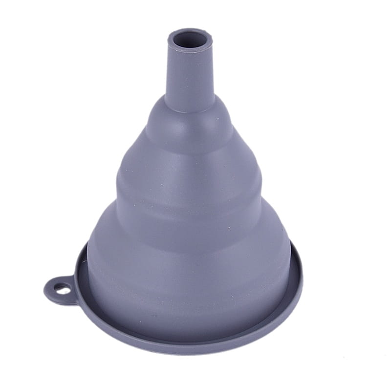 Silicone Foldable Funnel Gray
