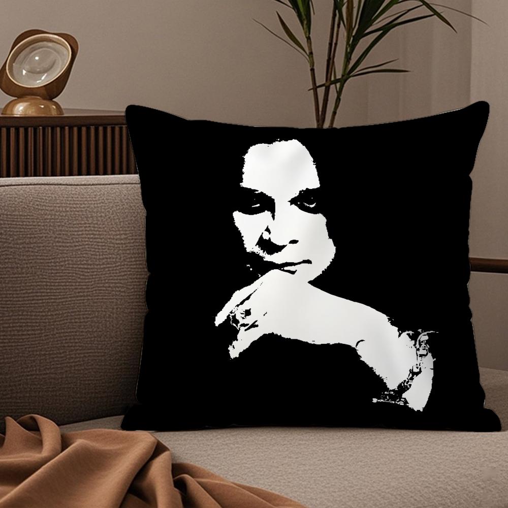 Rest Prince Of Darkness O-Ozzy Osbourne Black Sabbath Pillow Case Silky Elegant Comfort Sofa Bed Invisible Zipper