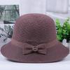WTEMPO Spring Summer Solid Color Foldable Sunscreen Bucket Hats Wide Brim Travel Beach Breathable Bow Sun Hats