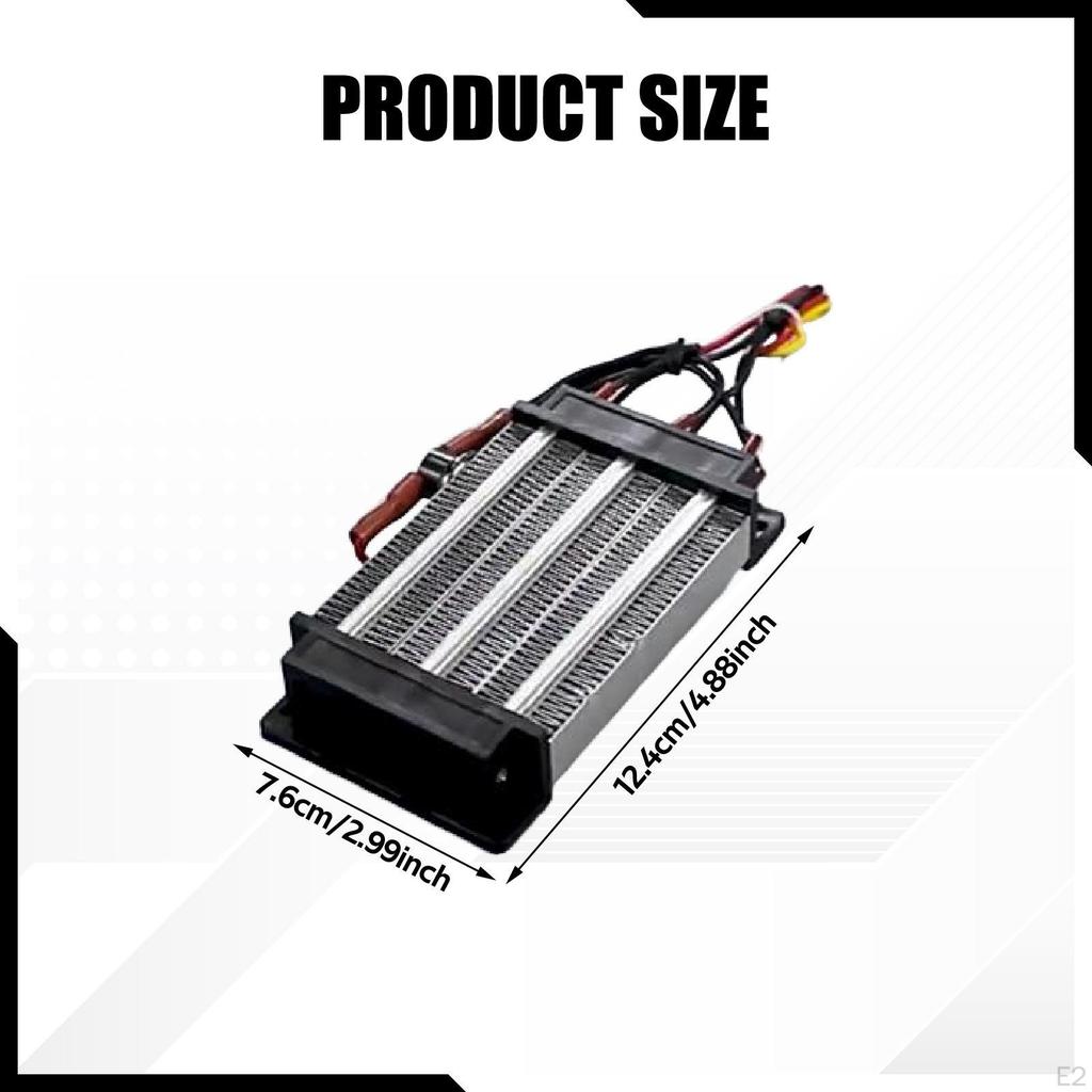 Insulated PTC Heater Plate Compact 220V Constant Temperature Overheat Protection for Winter Space