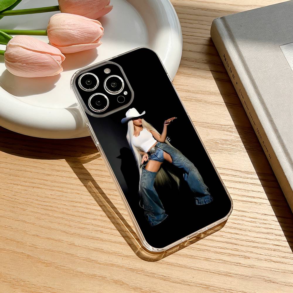 C-Cowboy C-Carter B-Beyonce Phone Case For iPhone 17 16 15 14 13 12 11 Mini Pro Max Plus Transparent Cover