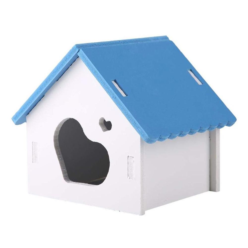 Trendy Hamster Wooden Nest Sleeping House Home Luxury Cage Pet Diy Hideout Hut Toy Sports Climbing Frame Small Animal Supplies