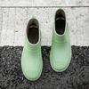 Non Slip Water Shoes Women's Short Outer Wear Rain Boots Students Fashion Rain Boot Warm Rubber Water
