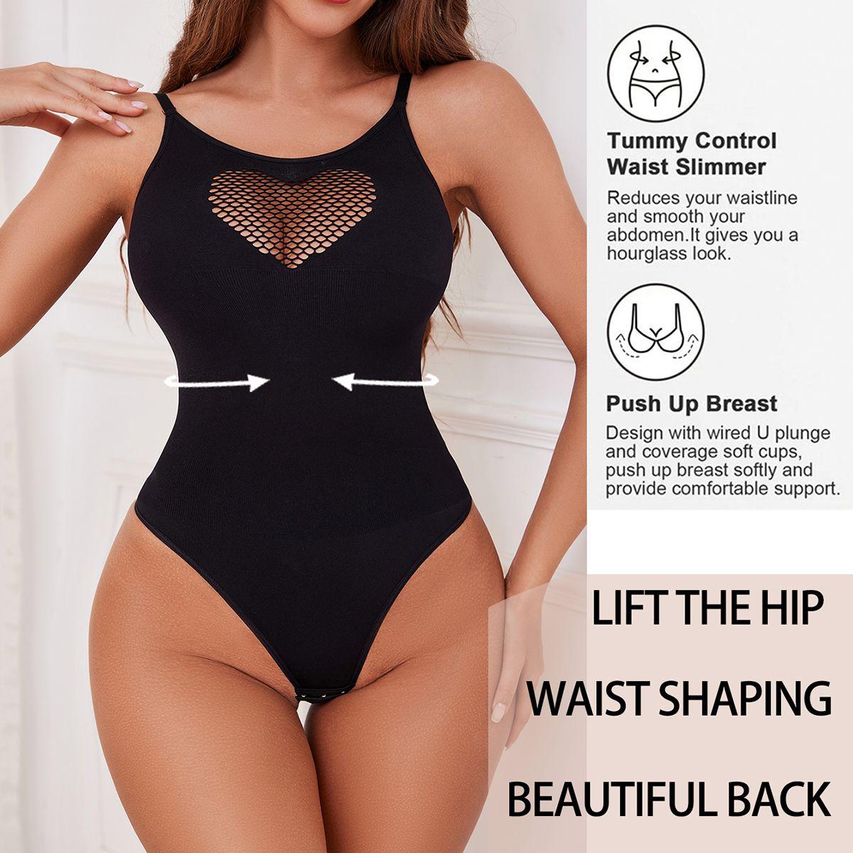 

Сексуальное нижнее белье, сетчатый корректирующий комбинезон с зауженной талией, обтягивающий пояс и приподнимающий бедра комбинезон-стринги XL