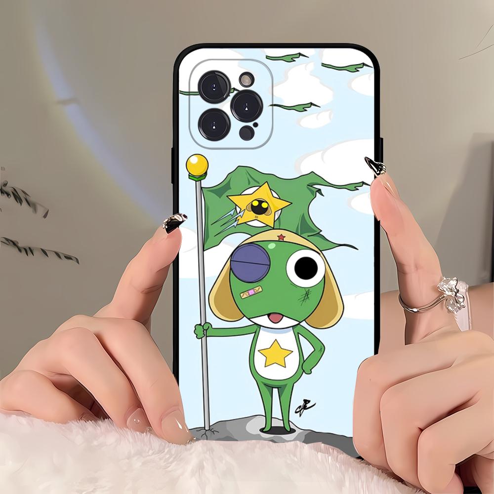 Cartoon Keroro Gunsou Frog  Phone Case For iPhone 16 15 14 11 12 13 Mini Pro XS Max Cover 6 7 8 Plus X Funda Shell