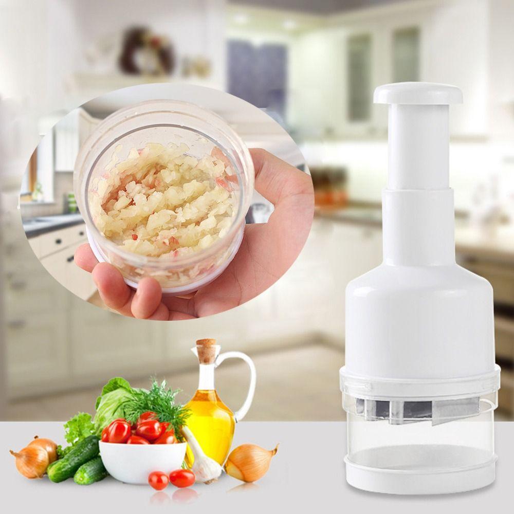 

Eco-Friendly Garlic Press with Stainless Steel Blade Onion Pressing Crusher for