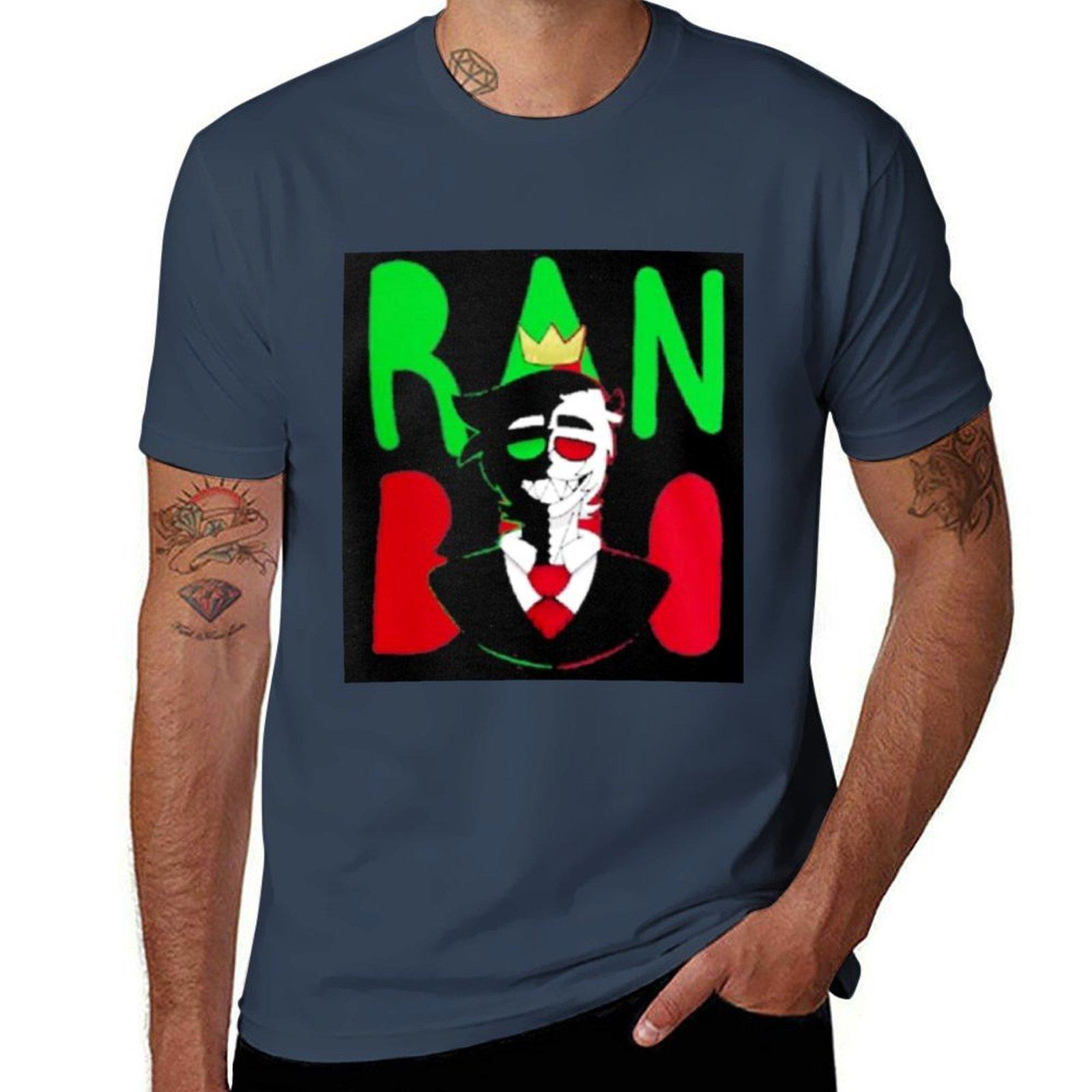 Ranboo Tshirt Summer Print Short Sleeve Tee S