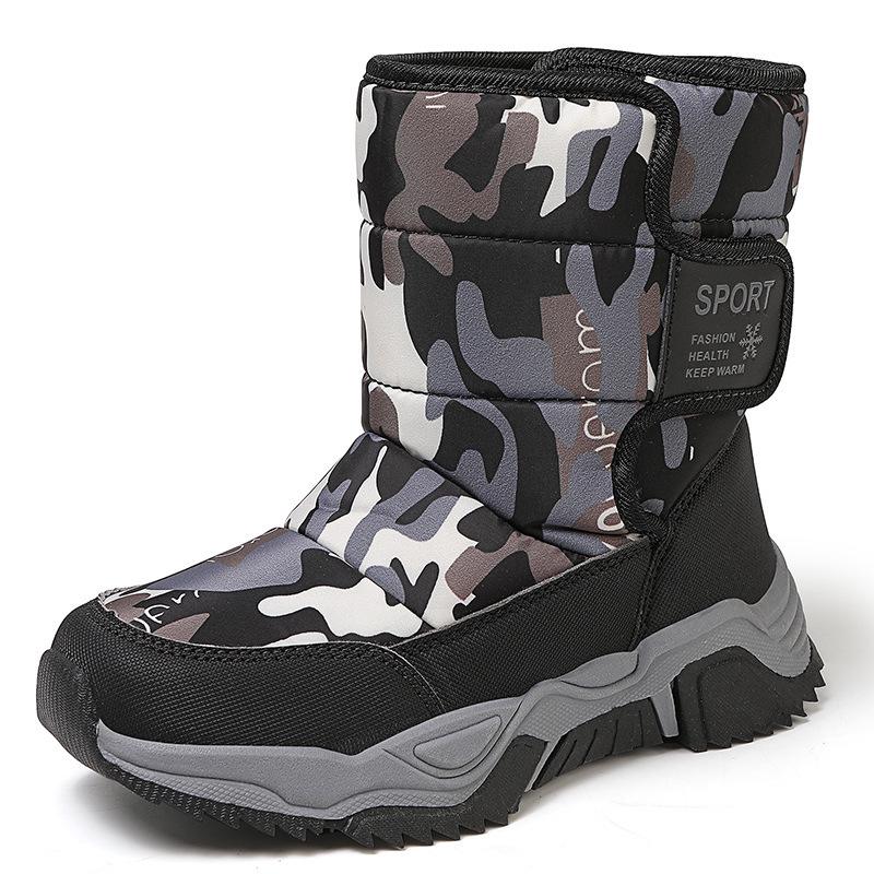 2025 Winter Children's Snow Boots - Velvet-Lined, Thick, Warm & Anti-Slip for Medium & Large Kids