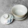 Handbemalte Orchidee Gaiwan für Tee Keramik Terrine mit Deckel Teegeschirr Reise Kung Fu Tee Set Chinesische Tasse Schalen Chawan