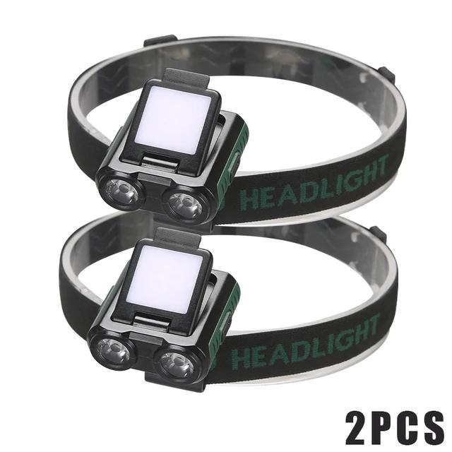 LED Induction Headlamp MINI Cap Clip Light 1200Mah Built-in Battery USB Rechargeable Head Flashlight for Camping Fishing Lantern