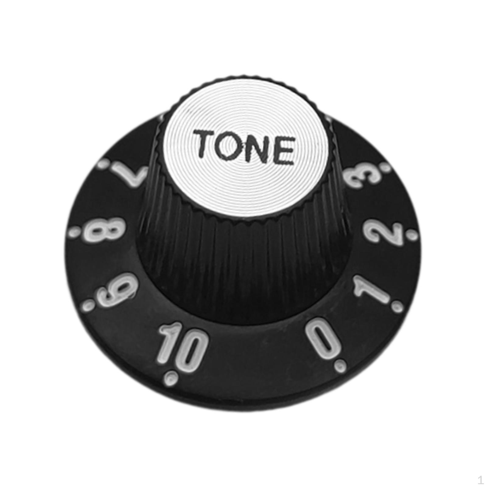 

Electric Guitar Control Knob Bass Accessories Easily Install Black High Reliability Practical Tone