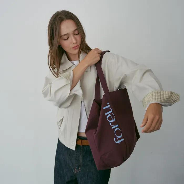 Bloom Slogan Eco Bag (Wine)