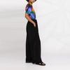 Y-3 High Waist Solid Color Wide Leg Trousers Women Bottoms Black GT5300