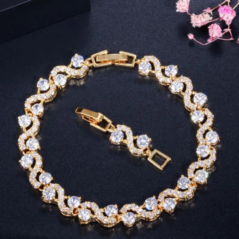 Fashion Crystal Gem Bracelet Temperament Elegant Charm Bracelet Jewelry Gift for Women