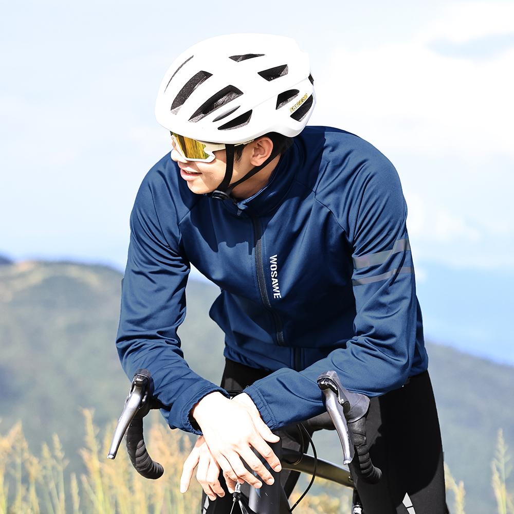 Wosawe Colete e jaqueta térmica masculina para esportes ao ar livre, à prova de vento, de lã, quente