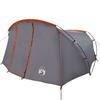 Tunnel Tent for 4 Persons Gray and Orange 318 x 275 x 140 cm