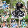 Fashion Quick Dry Face Mask Sun Hat Anti Uv Breathable Fisherman Hat Wide Brim Adjustable Tea Picking Work Hat Summer