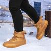 High-top Kids Cotton Shoes Plush Warm Snow Boots Boys Girls Winter Outdoor Hiking Sneakers Waterproof Non-slip
