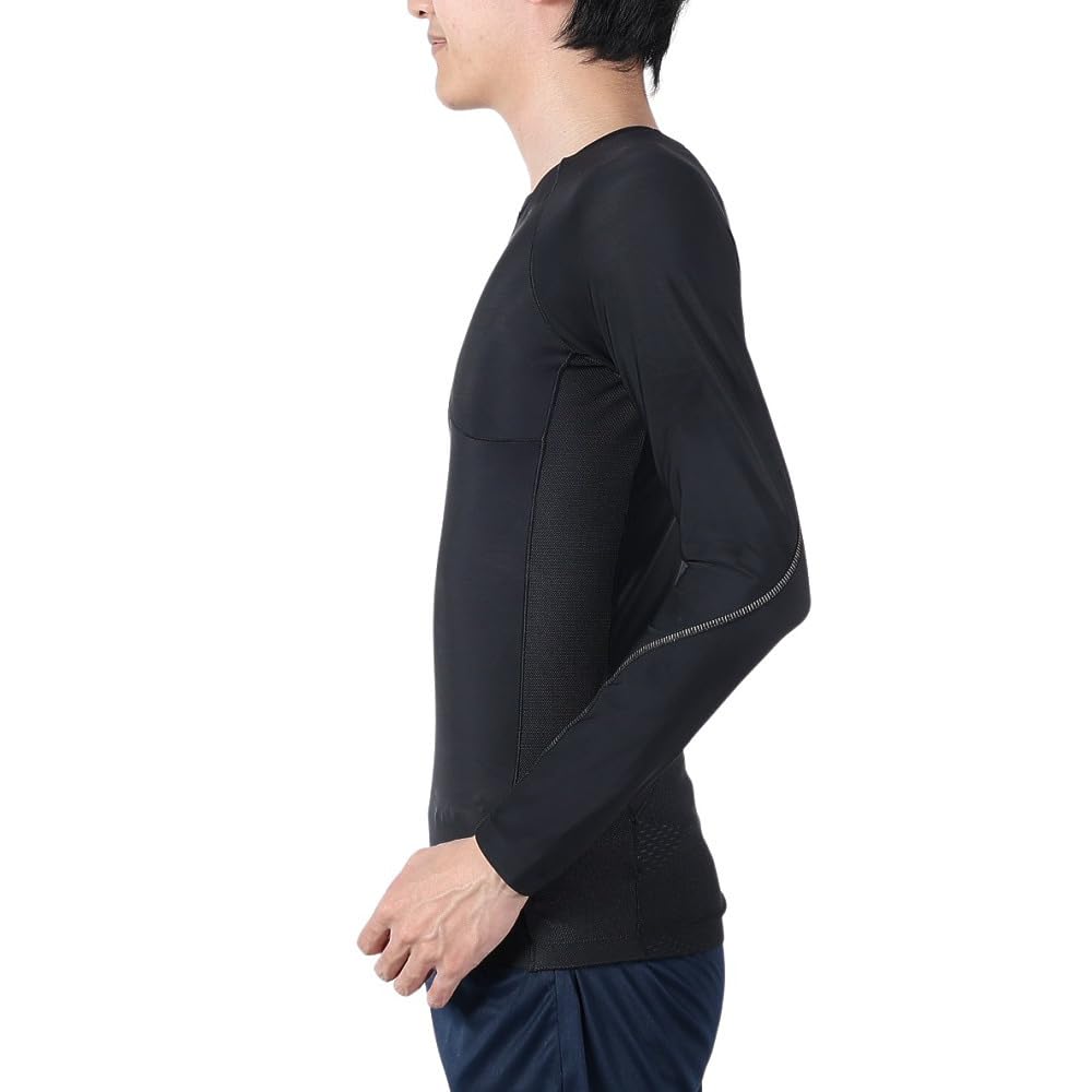 Skins Stretch Body Care Compression Long Size 18121510 Shirt, Wear, SERIES-5, Sleeve, Men's, Black, M,
