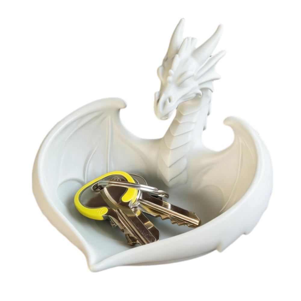 

Photo Prop Dragon Shape Jewelry Storage Tray INS White Ring Display Plates Elegant Simple Rings Holder Room Decor белый