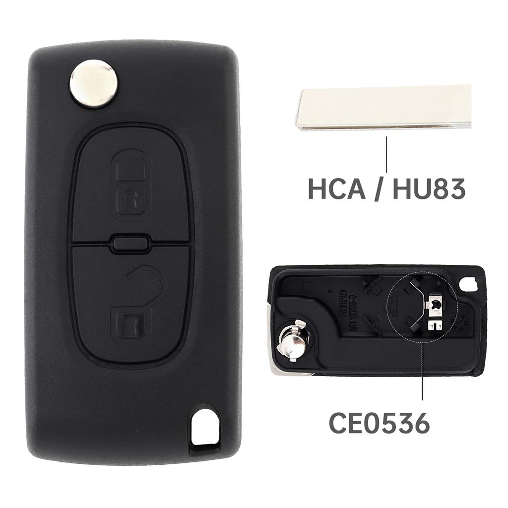 2 Tasten Citroen Klappschlüsselanhänger Gehäuse Ersatz 207 307 308 407 C1 C2 C3 C4 Schlüsselanhänger Schraubenzieher Verschleißfest