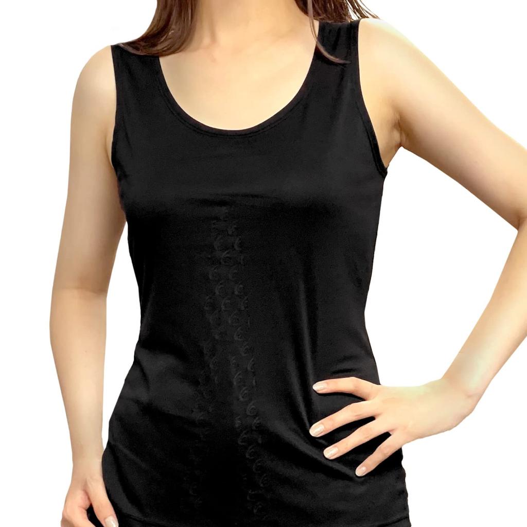 Revive Shirt Sleeveless Power Shirt Recovery Undershirt Women's (L, Black)