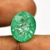 Natural Green Emerald 15.7ct Oval Cut Certified Loose Gemstone