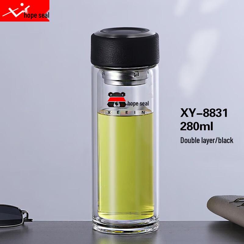 Xiyin Insulated Double Wall Glass Tea Mug XY-8831