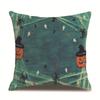 Halloween Linen Pillow Cover Printed Pillow Cover