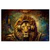 Canvas print, Golden lion Abstract