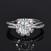 Elegant One Carat Snowflake Zircon Ring for Women – Light Luxury Proposal Jewelry