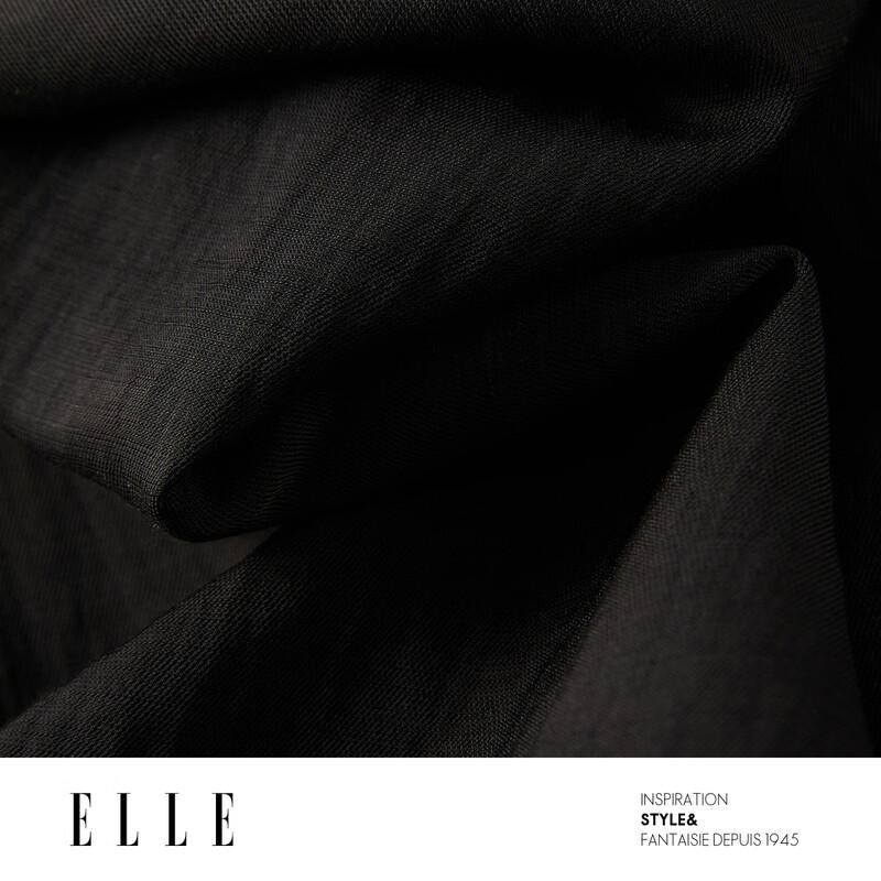 ELLE Women's Draped Wide-Leg Casual Pants