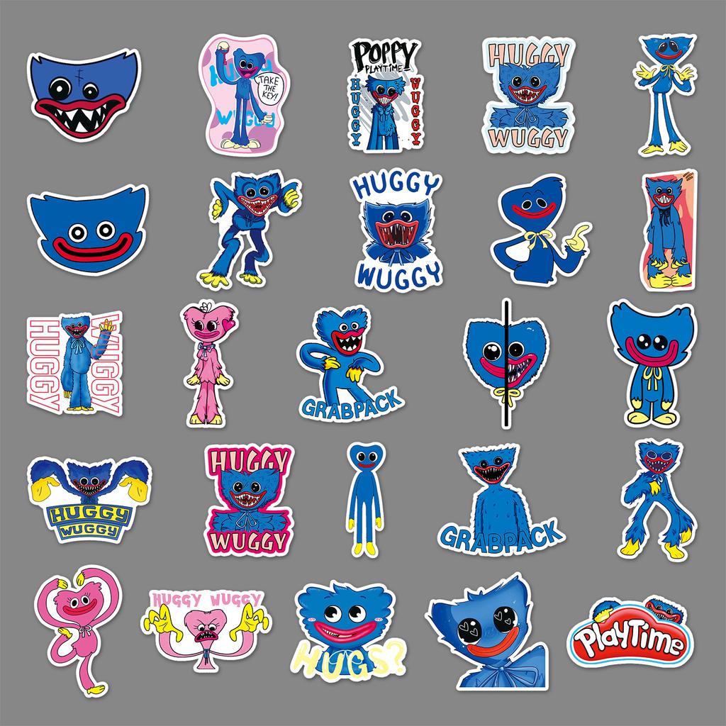 50 Poppy's Play Time Doodle Cartoon Game Creative DIY Skateboard Luggage Stickers Waterproof