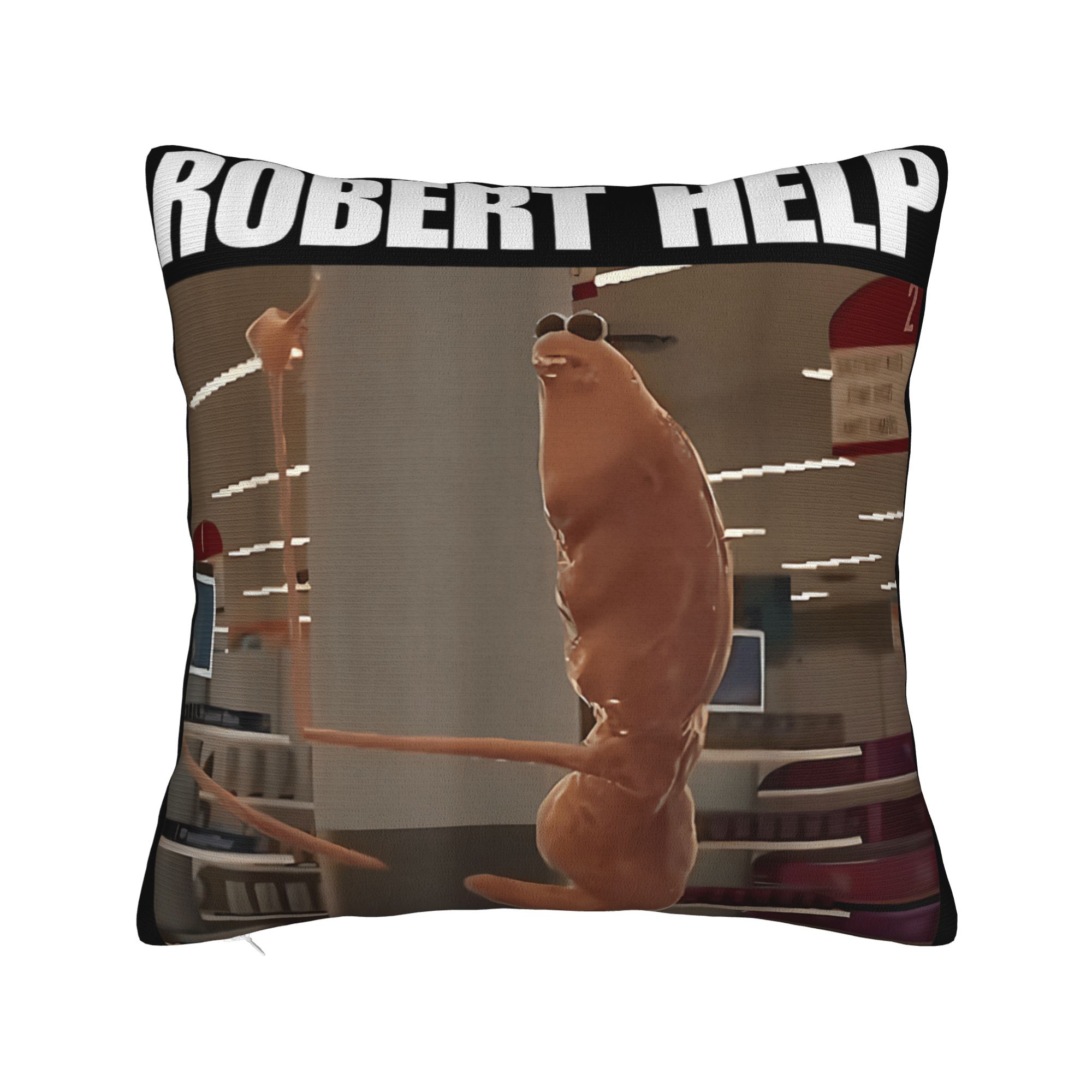 Robert Help Marcus The Worm Pillowcases  Novelty Pillow Case For Couch Sofa Bedroom Graphic Pillow Cover 20x20Inch