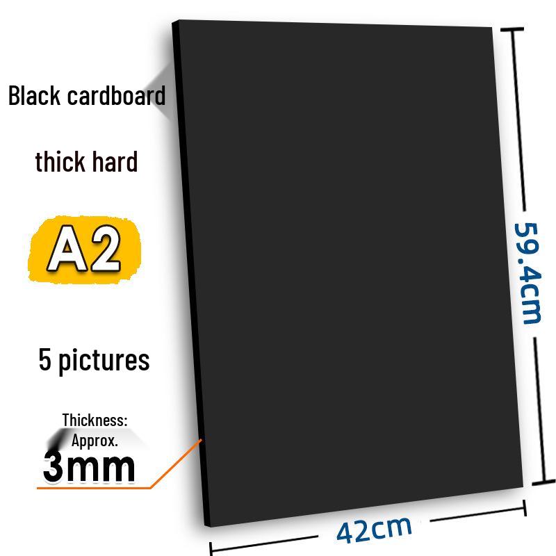 Handmade Children’s Cards: Thick White Cardstock with 4 Gray Colored Cards and Kraft Backing