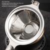 Fine Mesh Tea Strainer Infuser 304 Stainless Steel Tea Brewing Funnel  For Loose Leaf Tea