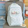Schoolbag Macaron Plaid Girl Sweet Backpack Summer Refreshing Milk Blue Middle and High School Girls Atmosphere Backpack