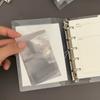 1Pcs PP Loose Leaf Notebook Cover Diagonal Small Card Photo Storage Ledger New M5 A7 A6