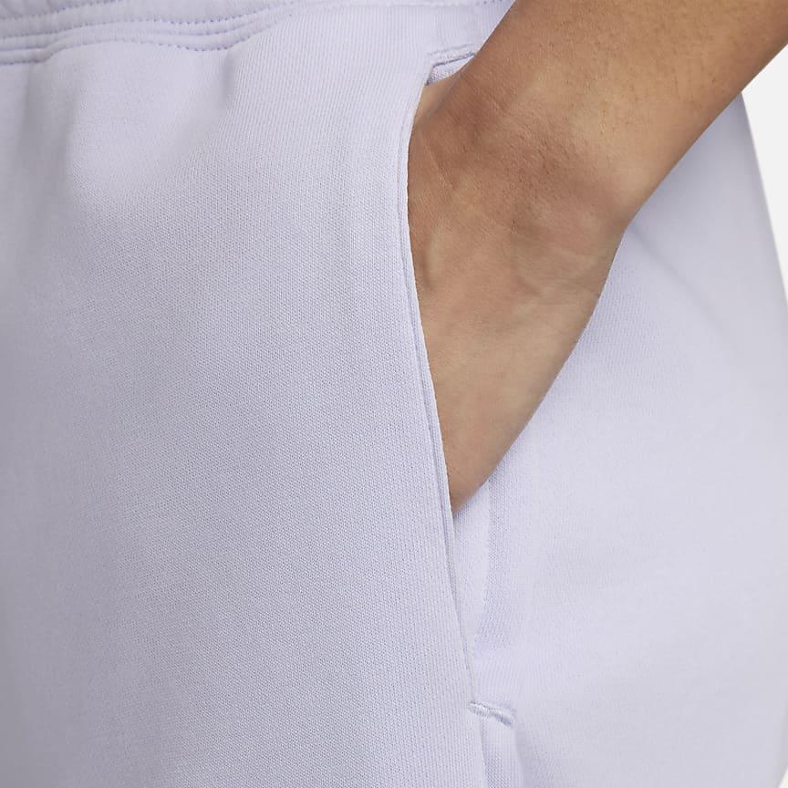Nike Knitted Sweatpants Women's Light Purple Moderate Wide Leg Pants DV7845-536