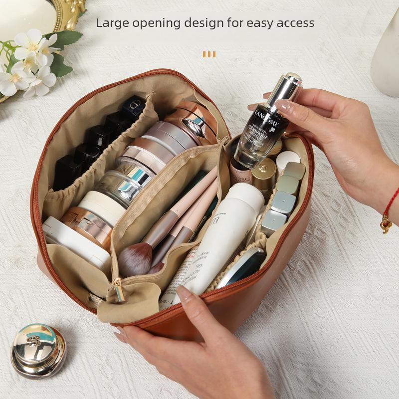 Large Capacity Portable Travel Toiletry Bag - Accordion Style Cosmetic Organizer