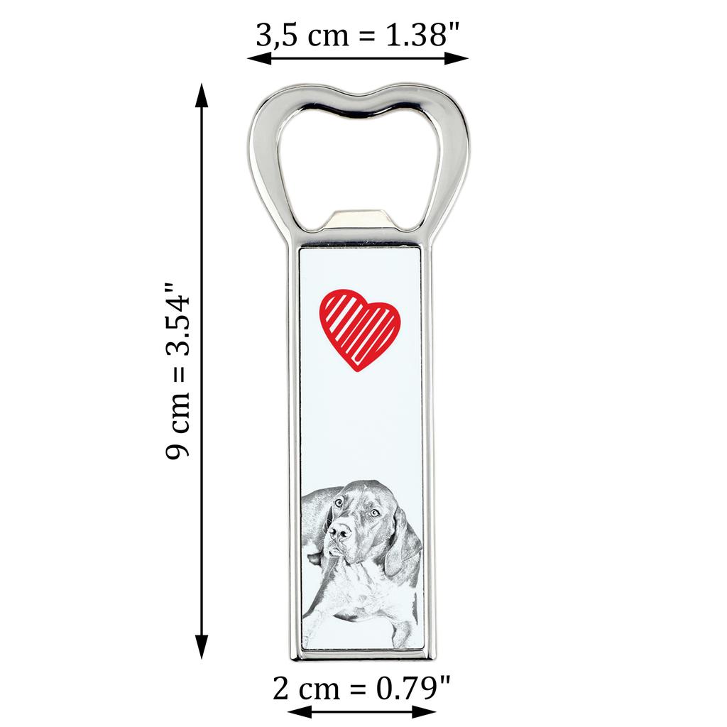 English Pointer I – Bottle opener with a dog, personalized fridge opener | Art-Dog