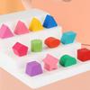 13 Hole Montessori Shape Sorter Square Box Building Blocks Montessori Shape Matching Toys  Baby