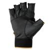 Gamakatsu GM7309 Stretch Fishing Gloves Large (5-Strip) Black/Gold,