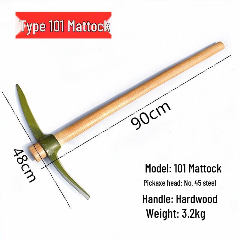 Outdoor Manganese Steel Dual-Use Pickaxe