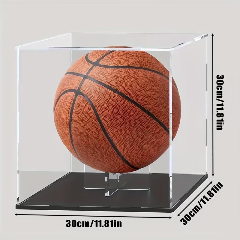 Acrylic Basketball Display Case Clear Collectible Box Organizer Display Case Collection Acrylic Cube for Action Figures Dolls