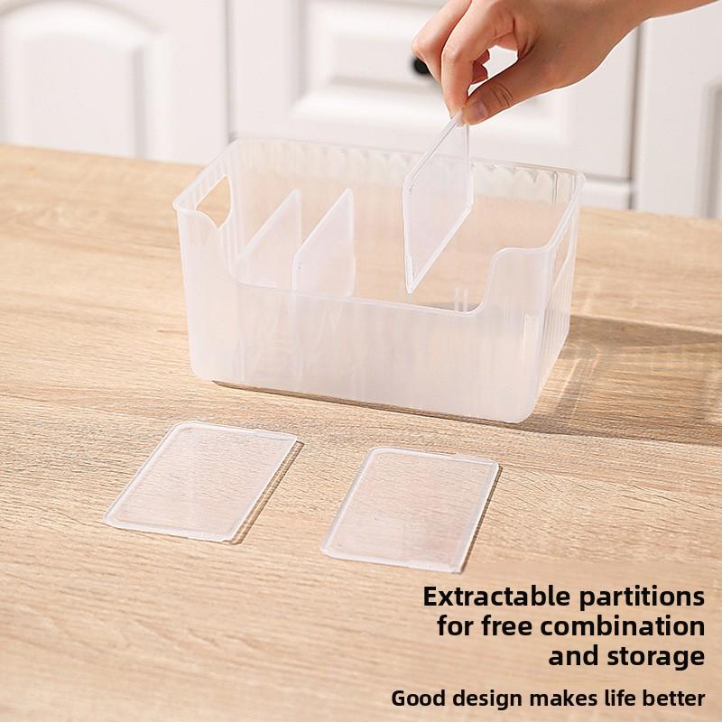 Küchen-Gewürzbeutel-Aufbewahrung Oberflächenmontierter Zubehörhalter Gewürz-Organizer-Box Abnehmbares und neu konfigurierbares Aufbewahrungsbox-Regal
