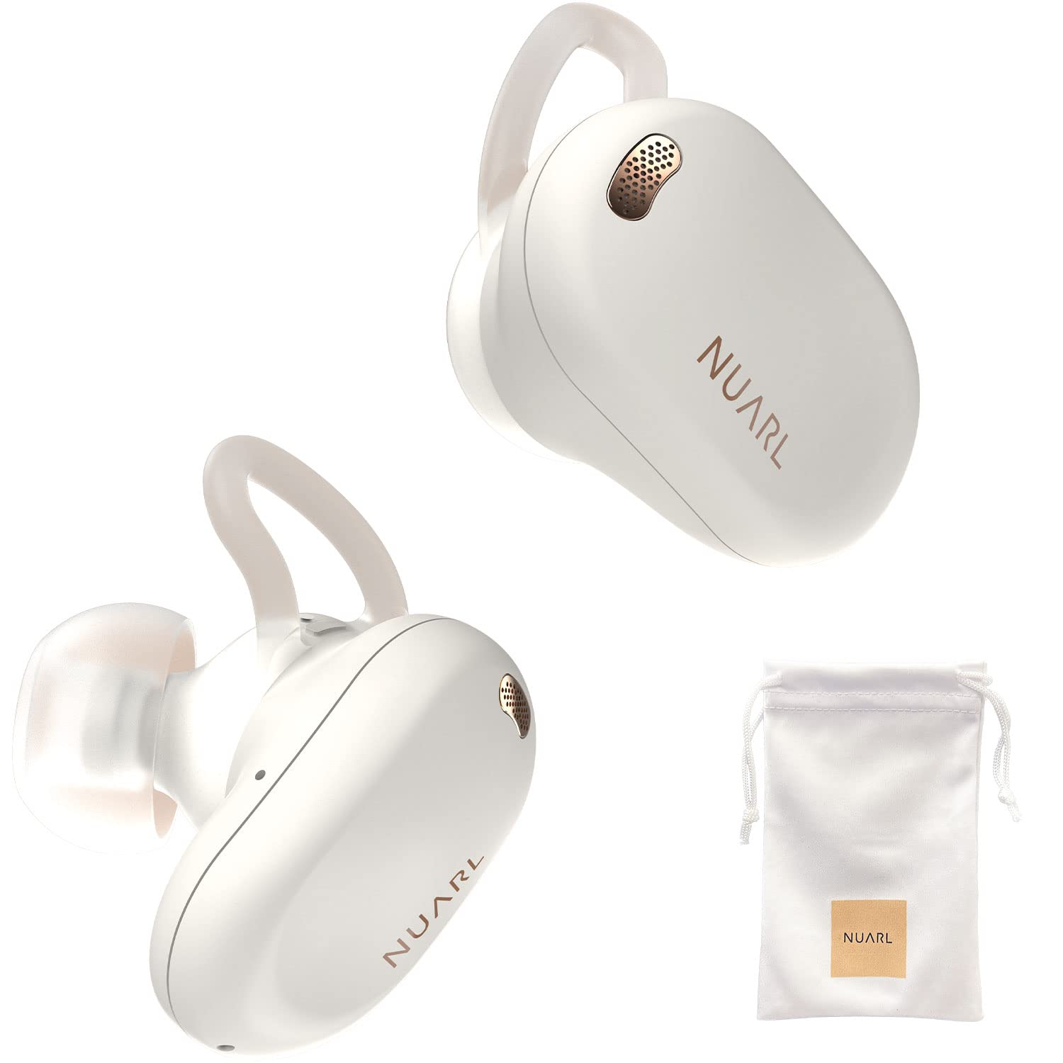 

NUARL NEXT1 Wireless Earbuds with LDAC 10 Billion Sound AI Noise Cancellation for and Wireless Charging [Official] Hi-Res Support, Adjustments, Calls,
